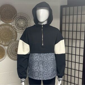 Avia Black & Blue Hooded Jacket